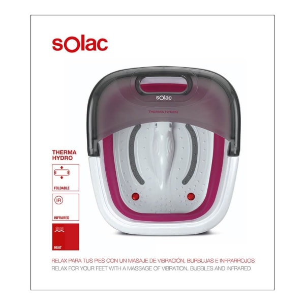 SOLAC Foot Massager Foldable Therma Hydro