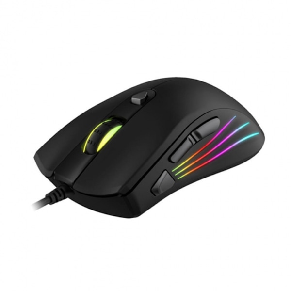 Havit MS1002 Programmerbar RGB gamingmus 3200DPI med 7 knappar Svart
