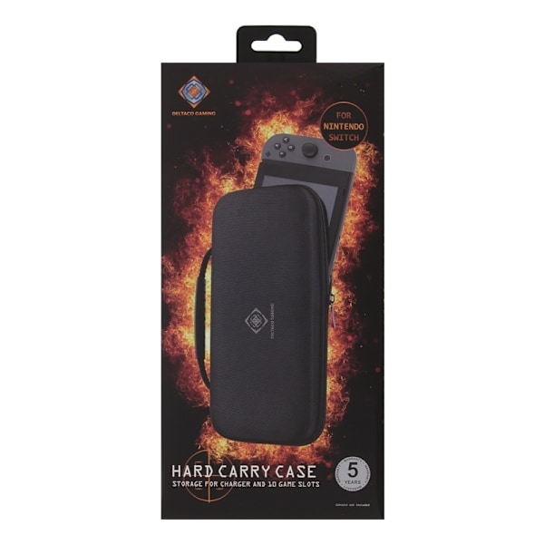 DELTACO GAMING suojalaukku Nintendo Switchille, tilaa 10 pelille