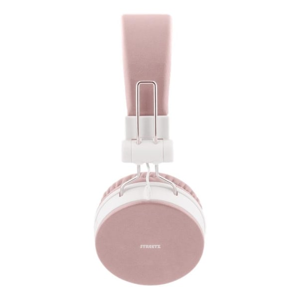 STREETZ BT-kuulokemikrofoni, kokoon taittuva, on-ear, 3,5mm, vaa Rosa
