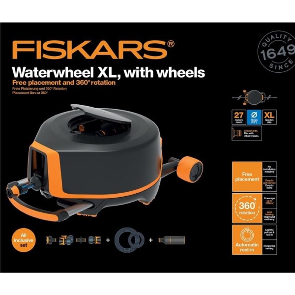 Fiskars Waterwheel Automatic XL m.hjul