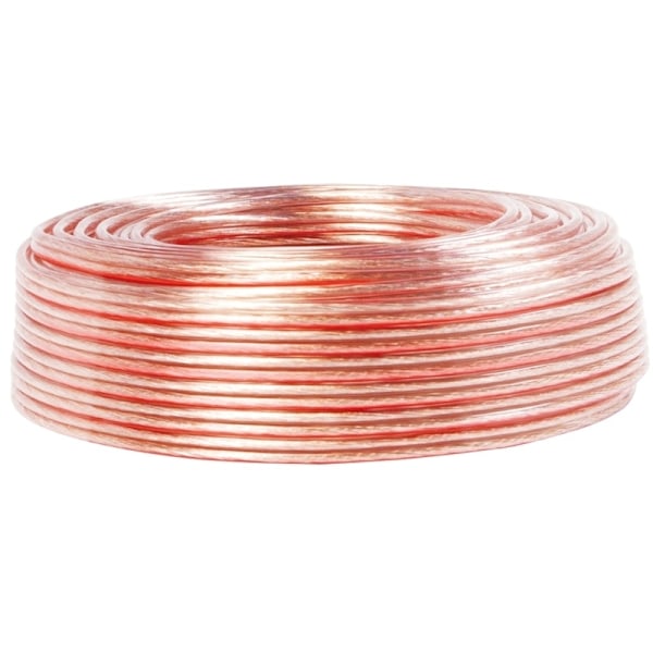 LogiLink Högtalarkabel 2x0,75 mm² 100m Transparent