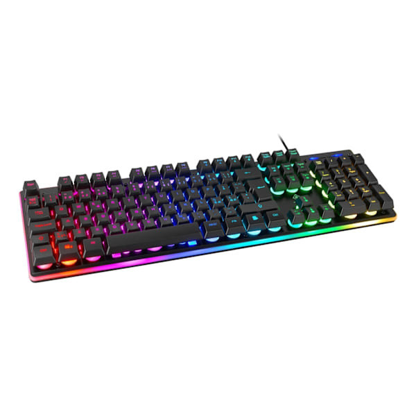 DELTACO GAMING DK220 tangentbord, membranbrytare, nordisk, RGB