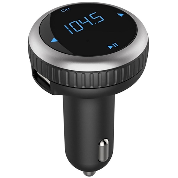 FM-sender med Bluetooth-håndfri, QC 3.0 oplader