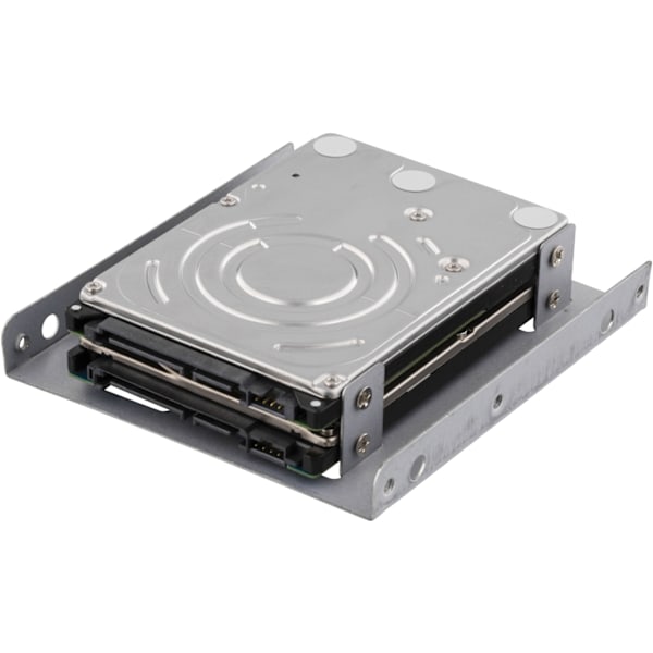DELTACO monteringsramme for at kunne montere 2x2,5" harddiske i en 3,5