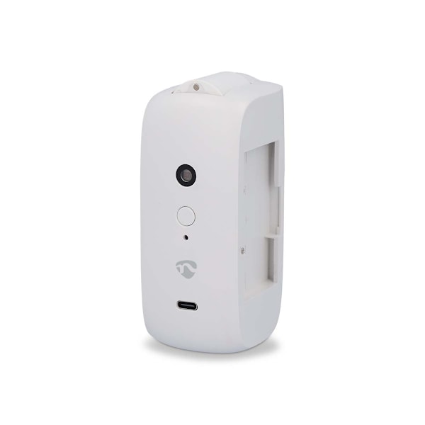 Nedis SmartLife Robot med Gardin | Stångskena | Draperier / Gardiner | Batteridriven / USB ström | 4000 mAh | Bluetooth® | Vit