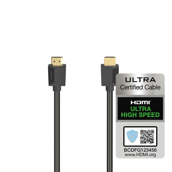HAMA Cable HDMI Ultra High Speed 8K 48 Gbit/s 0.5m Gold