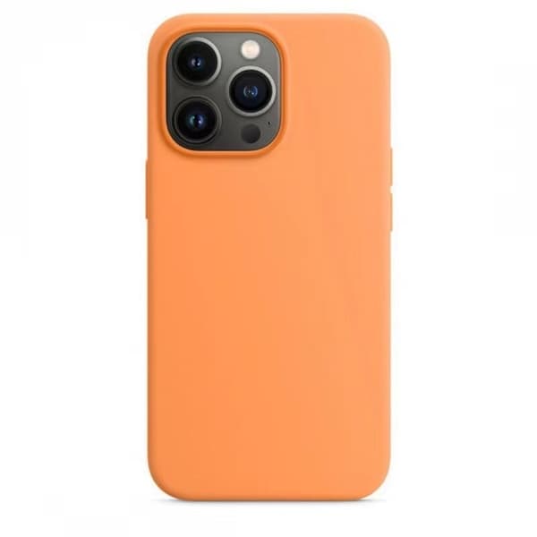 Magsafe-silikonikuori iPhone 14 Plus -puhelimeen Orange