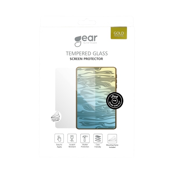 GEAR Härdat Glas 2.5D iPad Air/Air2/New/Pro 9,7" Transparent