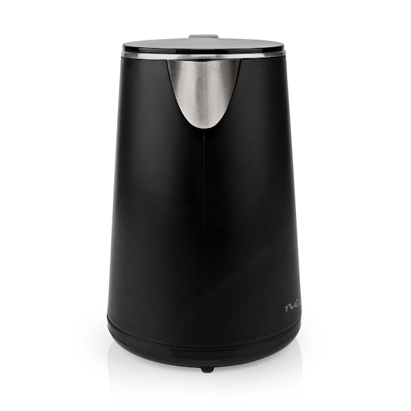 Nedis Vatten kokare | 1.0 l | Plast | Svart | Roterbar 360 grader | Dolt värmeelement | Strix® kontroll | Koka-tort funktion