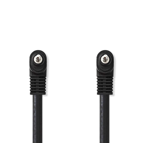 Nedis Audio Video-kabel | 3.5 mm Hane | 3.5 mm Hane | Nickelplaterad | 1.00 m | Rund | PVC | Svart