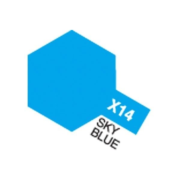 TAMIYA Acrylic Mini X-14 Sky Blue (Gloss) Blå