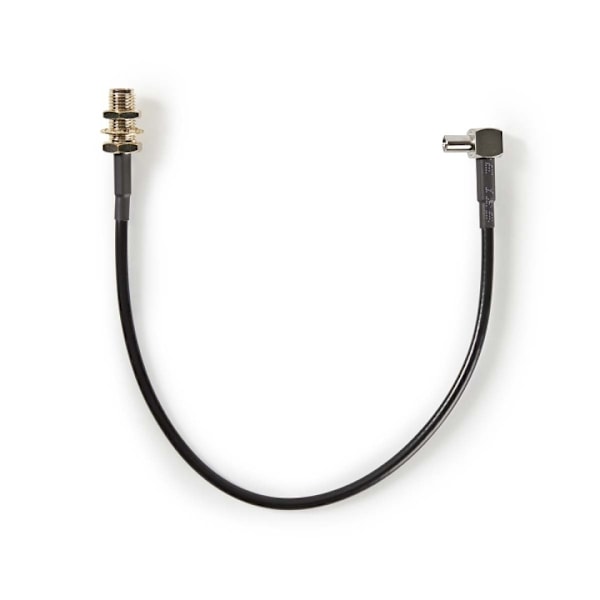 Nedis Antennekabel | SMA Hun | TS9 | Guldplateret | 50 Ohm | Enkelt afskærmet | 0.20 m | Runde | PVC | Sort | Box