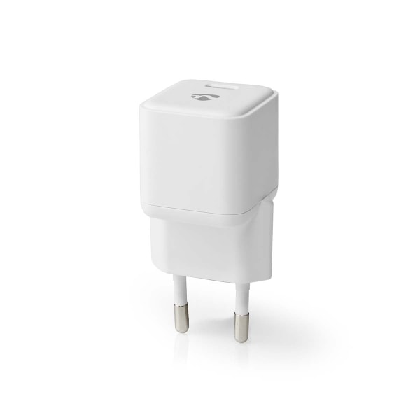 Nedis Väggladdare | 30 W | Snabbladdnings funktion | 1.5 / 2.0 / 2.5 / 3.0 A | Antal utgångar: 1 | USB-C™ | Automatiskt val av Spänning