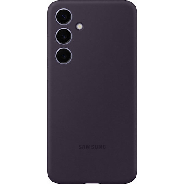 Samsung Galaxy S24+ Silikonfodral, mörklila Lila