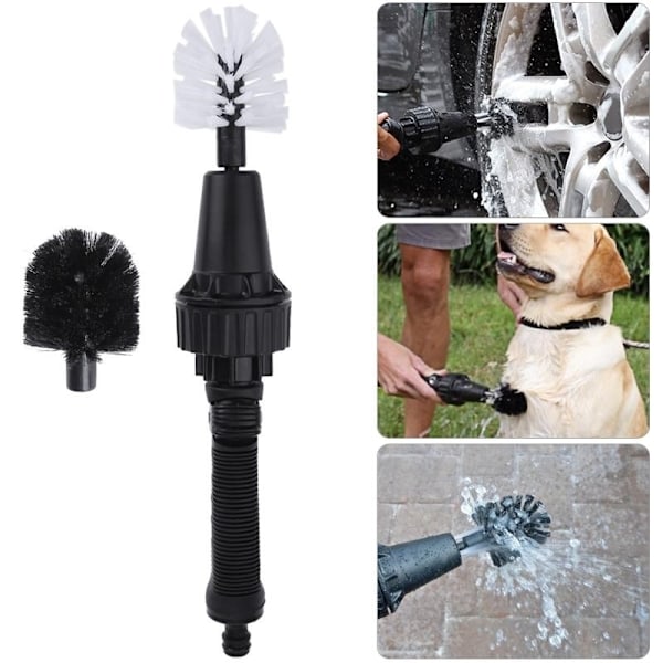 Turbo Brush, Roterande tvättborste för bil, MC, grill, fasad, trädgårdsmöbler