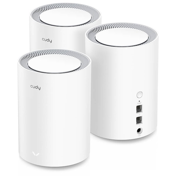 CUDY Mesh Solution M1800 3-pack AX1800 Gigabit Wi-Fi 6 2.5G