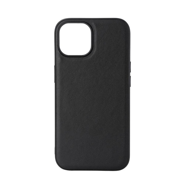 BUFFALO Backcover PU MagSerie iPhone 15 Black Svart