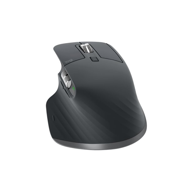 Logitech MX Master 3S - Mus - Trådlös - Bluetooth, 2,4 GHz, Grafit