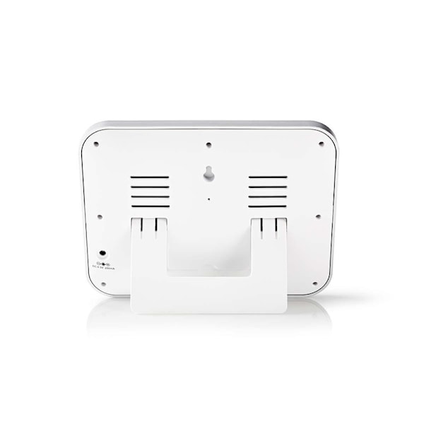 Nedis Väderstation | Inomhus & utomhus | Inklusive trådlös vädersensor | Väderprognos | Tidsdisplay | Färg LCD Display | Alarmklockfunktion