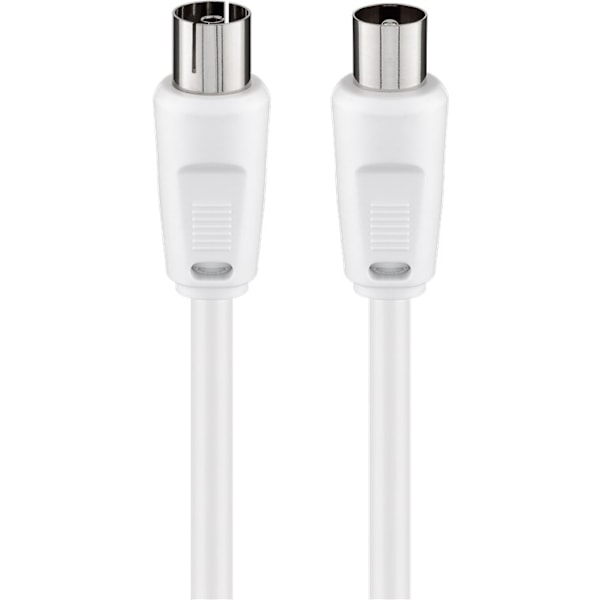 Goobay Antennkabel (80 dB), dubbelskärmad koaxial-plugg > koaxial-plugg (helt skärmad)