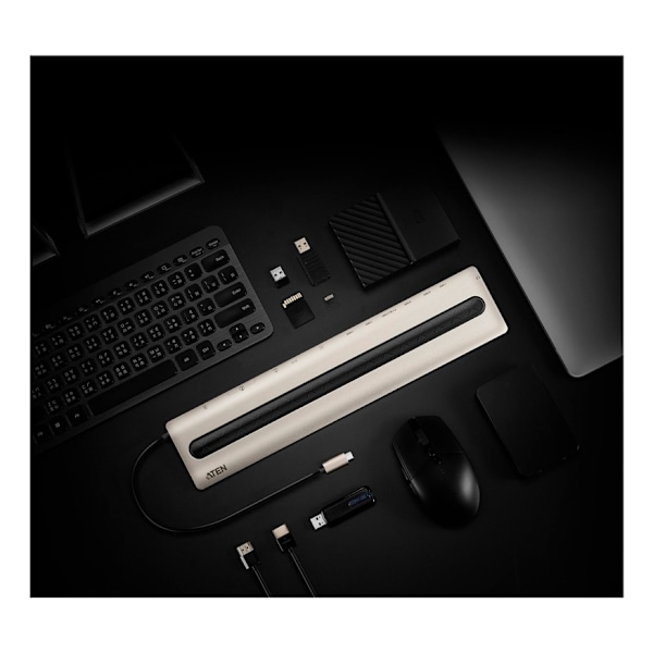 ATEN USB-C Multiport Dock with Power Pass-Through (13 Devices)