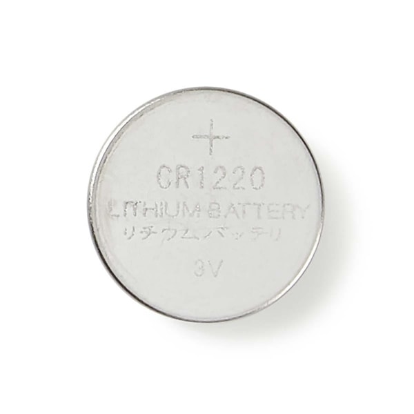 Nedis Lithium knapcellebatteri CR1220 | 3 V DC | 5-Blister | Sølv