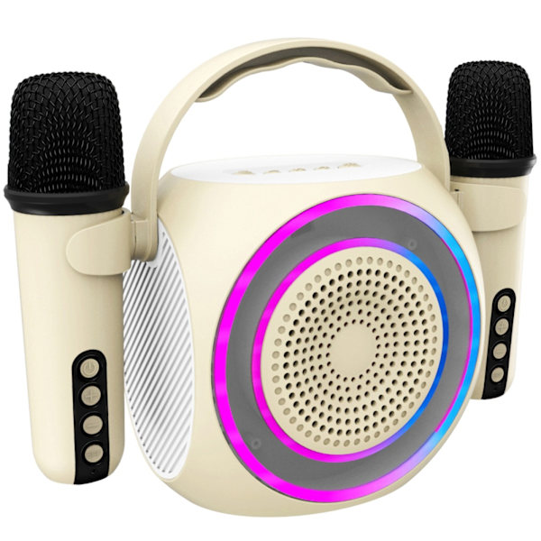 Celly Partymic2 Trådlös högtalare RGB + 2 trådl. mikrofoner
