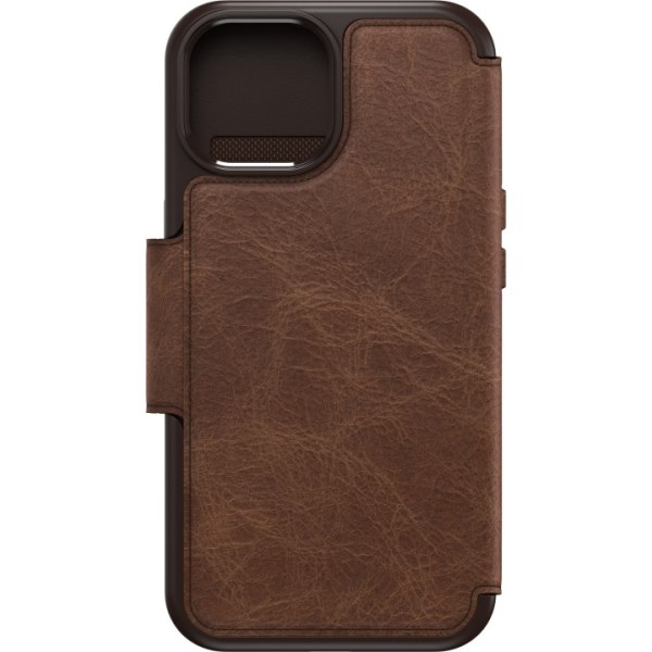Otterbox Strada MagSafe -plånboksfodral, iPhone 15, brun Brun