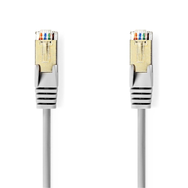 Nedis CAT5e nätverkskabel | SF/UTP | RJ45 hane | RJ45 hane | 5.00 m | Rund | PVC | Grå | Kuvert
