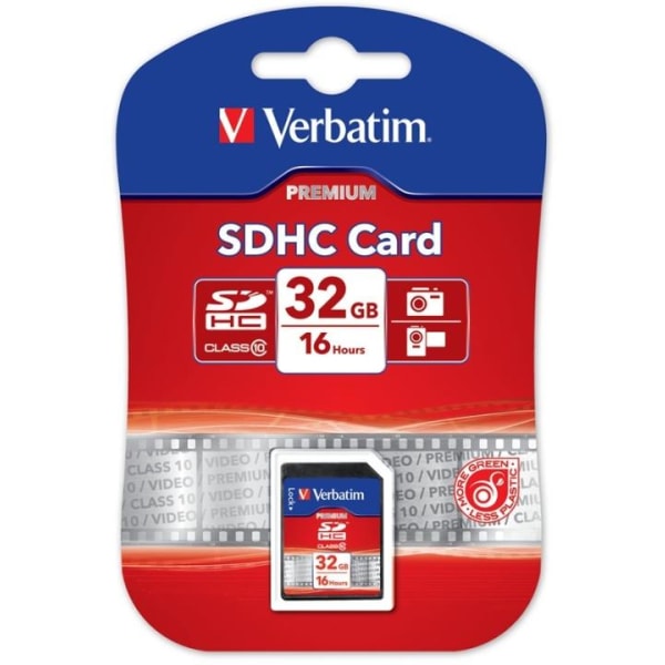 Verbatim memorykort, SDHC, <b>32GB</b>, Secure Digital High-Capa