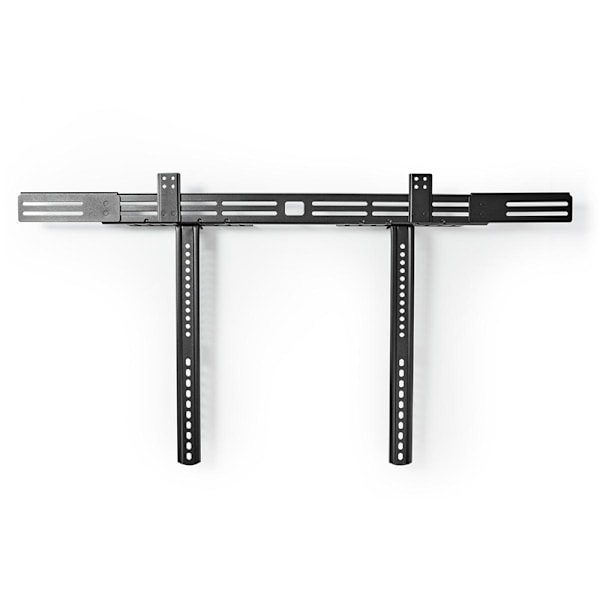Nedis Soundbar Beslag | Kompatibel med: Universal | Fastmonteret på TV'et | 10 kg | Dybdejustering | Stål | Sort