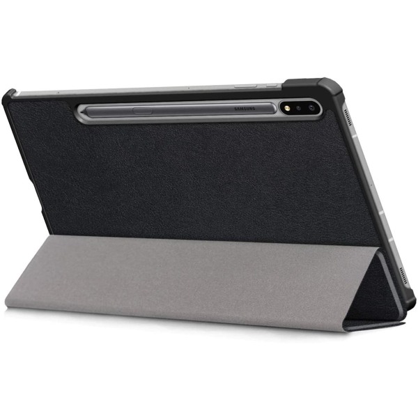 Tri-fold etui med stativfunktion til Galaxy Tab S7 11"", Sort Svart
