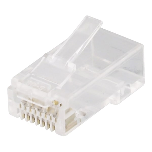 DELTACO RJ45 connector for patch cable, Cat6a, unshielded, 20pcs