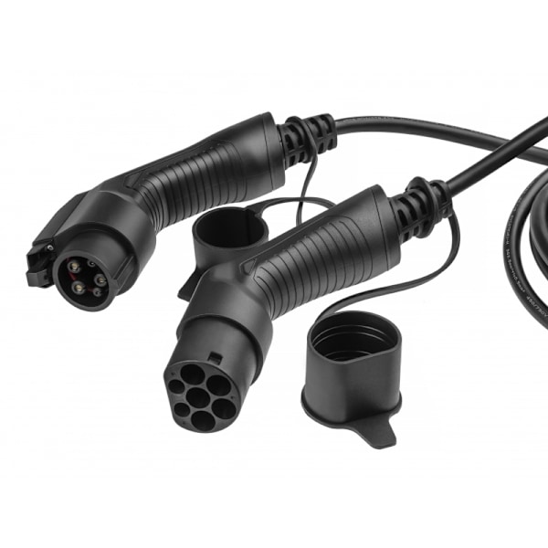 greencell Ladekabel Elbil EV19 Typ1 7m 3.6kW 16A 1-FAS Sort IP55