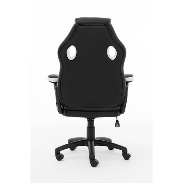 RAPTOR Gamingstol GS-40 Kompakt Kunstlæder & Stof Sort/Hvid