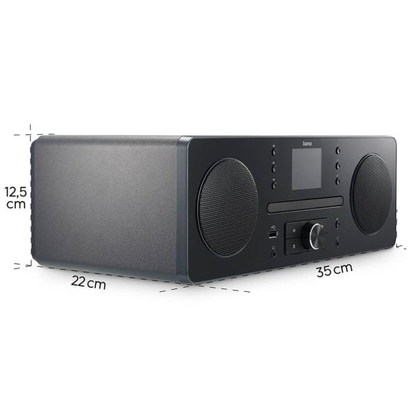 HAMA Radio FM/DAB+/CD/BT DR1560CBT Black