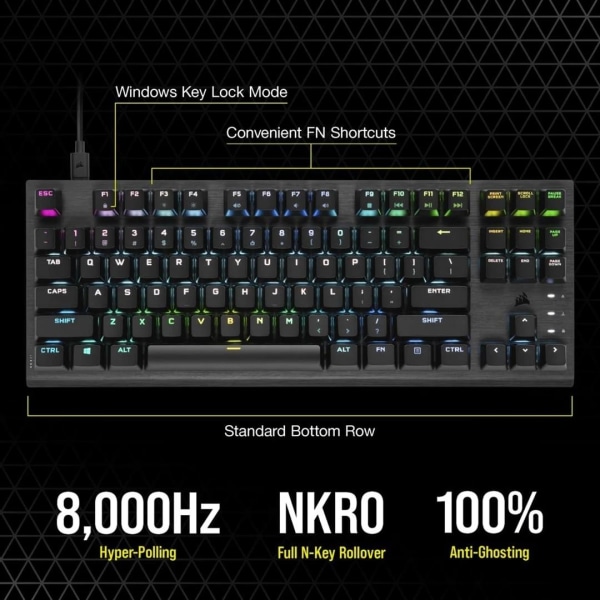 Corsair K60 PRO TKL RGB Gaming Keyboard