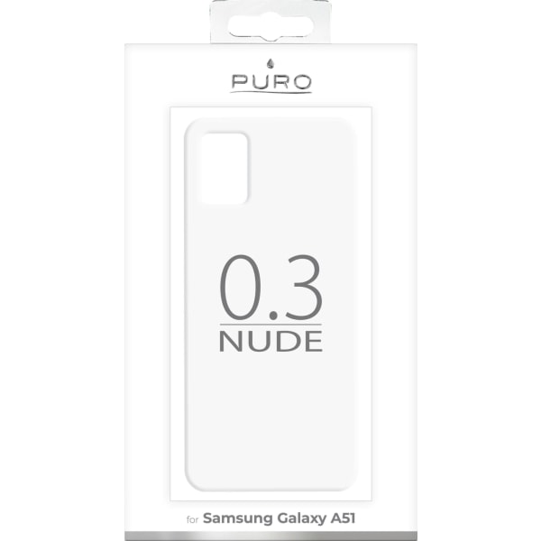 Puro Galaxy A51, 0.3 Nude cover, gennemsigtig Transparent