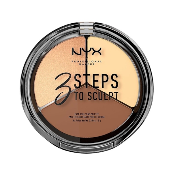 NYX PROF. MAKEUP 3 Steps To Sculpt Face Sculpting Palette - Light