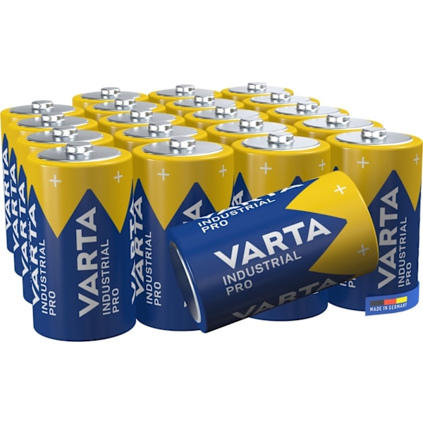 Varta LR20/D (Mono) (4020) batteri, 20 stk. i Box alkaline mangan batteri, 1,5 V