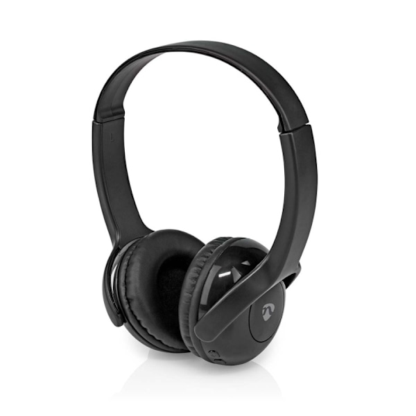 Nedis Trådlösa On-Ear hörlurar | Maximal batteritid: 8 timmar | Inbygd mikrofon | Tryck på Kontroll | Stöd för röststyrning | Volymkontroll Svart