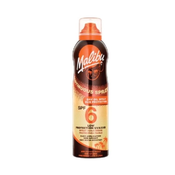 Malibu Continuous Dry Oil Spray, Solskyddsfaktor SPF6 175ml