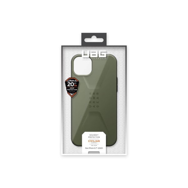 Urban Armor Gear iPhone 14 Plus Civilian - Olive Grön