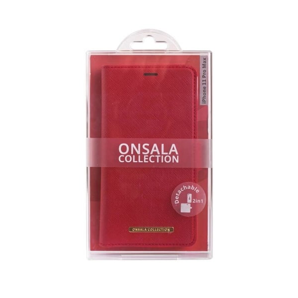 Onsala COLLECTION Lompakko Saffiano Red iPhone 11 Pro Max Röd