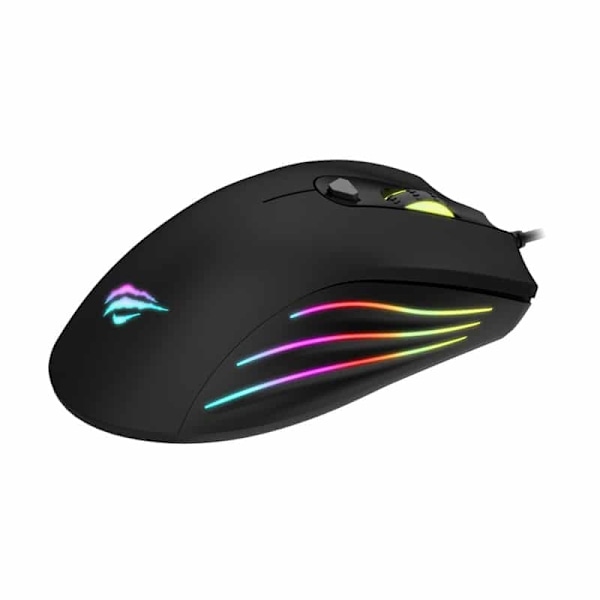 Havit MS1002 Programmerbar RGB gamingmus 3200DPI med 7 knappar