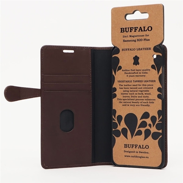 BUFFALO Wallet Læder Samsung S20 Plus Brun Brun