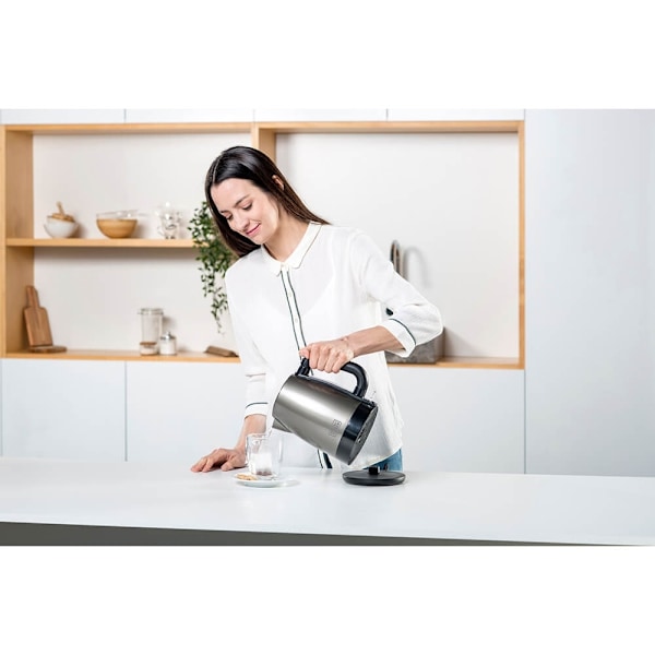 BLACK+DECKER Vattenkokare 1,2L Borstat Stål