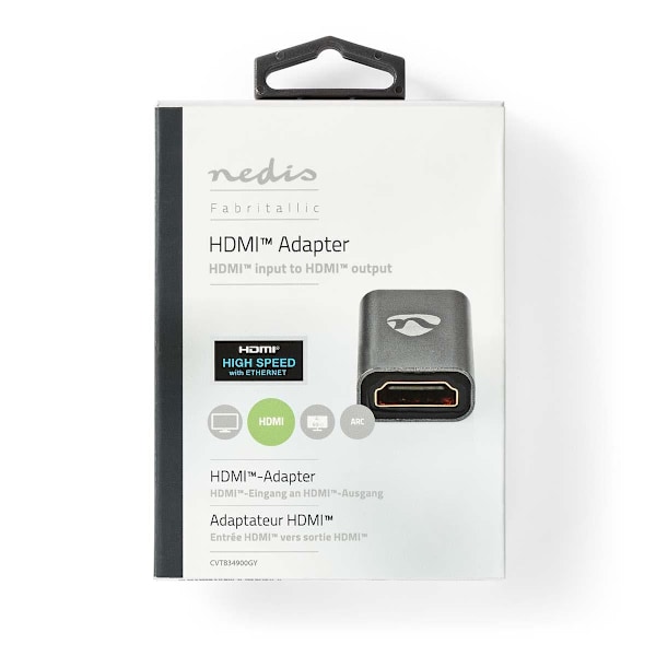 Nedis HDMI â„¢ Repeater | 20,0 m | 4K@30Hz | 10.2 Gbps | Aluminium | Gun Metal Grå