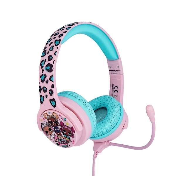 LOL Interaktiv hörlur/headset On-Ear 85/94dB Bom-Mik Rosa